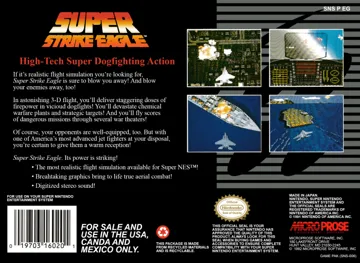 Super Strike Eagle (USA) box cover back